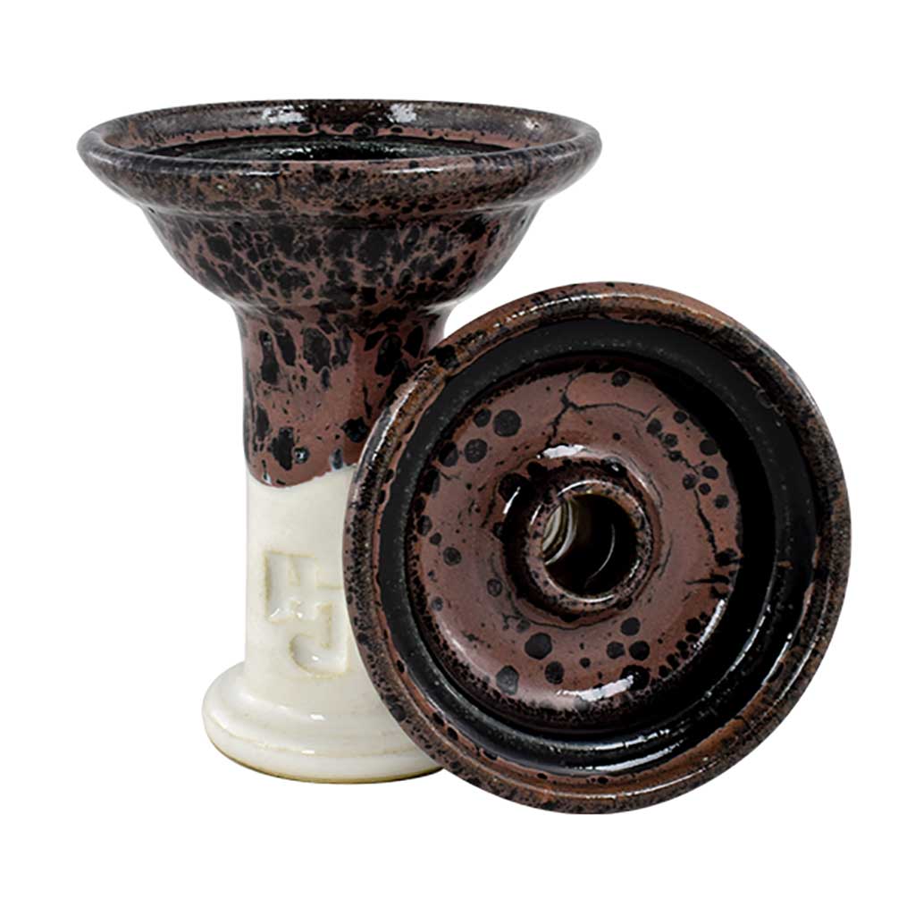 Hookah John Ferris Bowl - Blackberry White Glaze