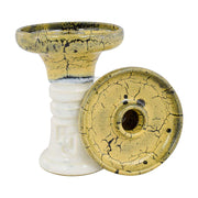 HookahJohn Retro Harmony Hookah Bowl - Yellow Berry White Glaze