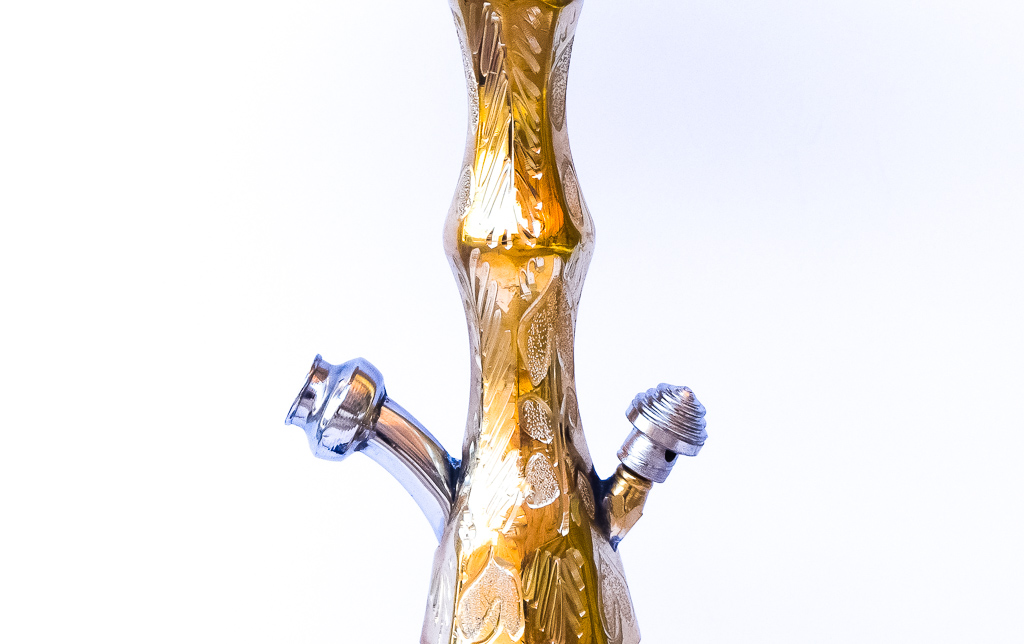 Golden Mini Snake Stem, Hookah - Khalil Mamoon, Oxide Hookah