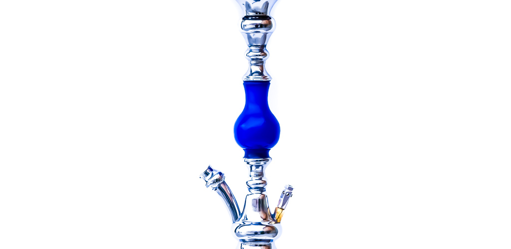 khalil Mamoon Pear Hookah Single (Blue) - Oxide Hookah