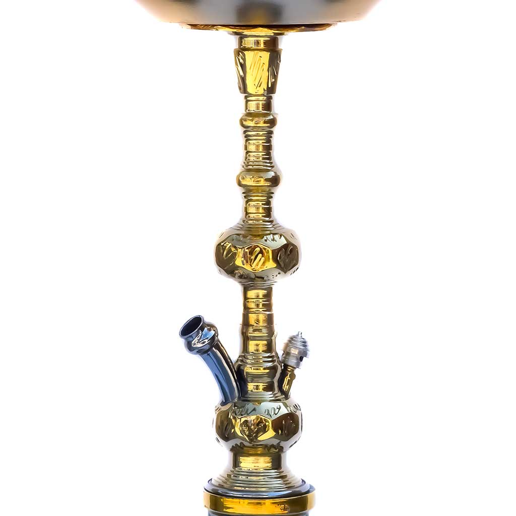 Khalil Mamoon Tower Hookah Stem (Gold)